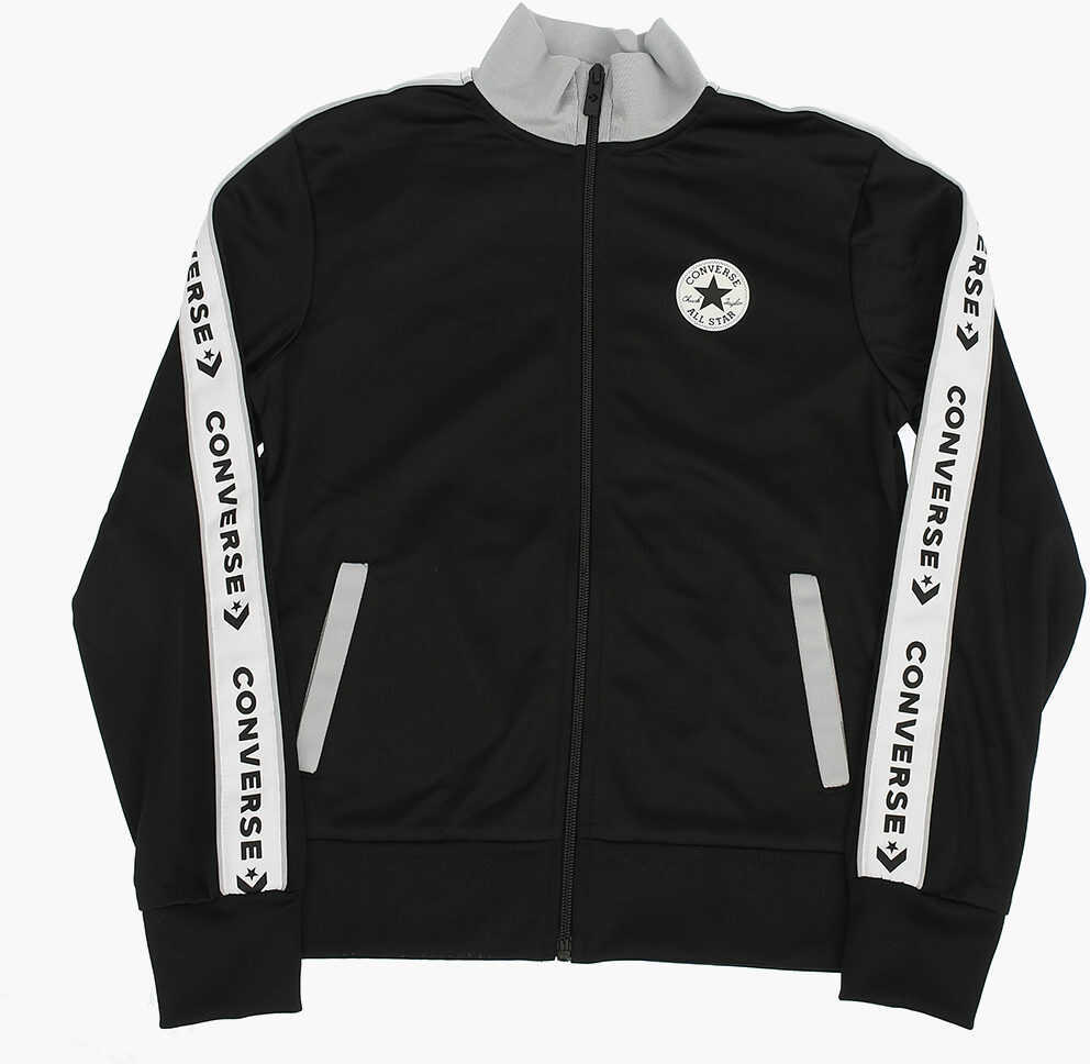 Salopete Converse All Star Chuck Taylor Logoed And Contrasting Side Bands Jogg Black Baieti (BM 16472886) 2