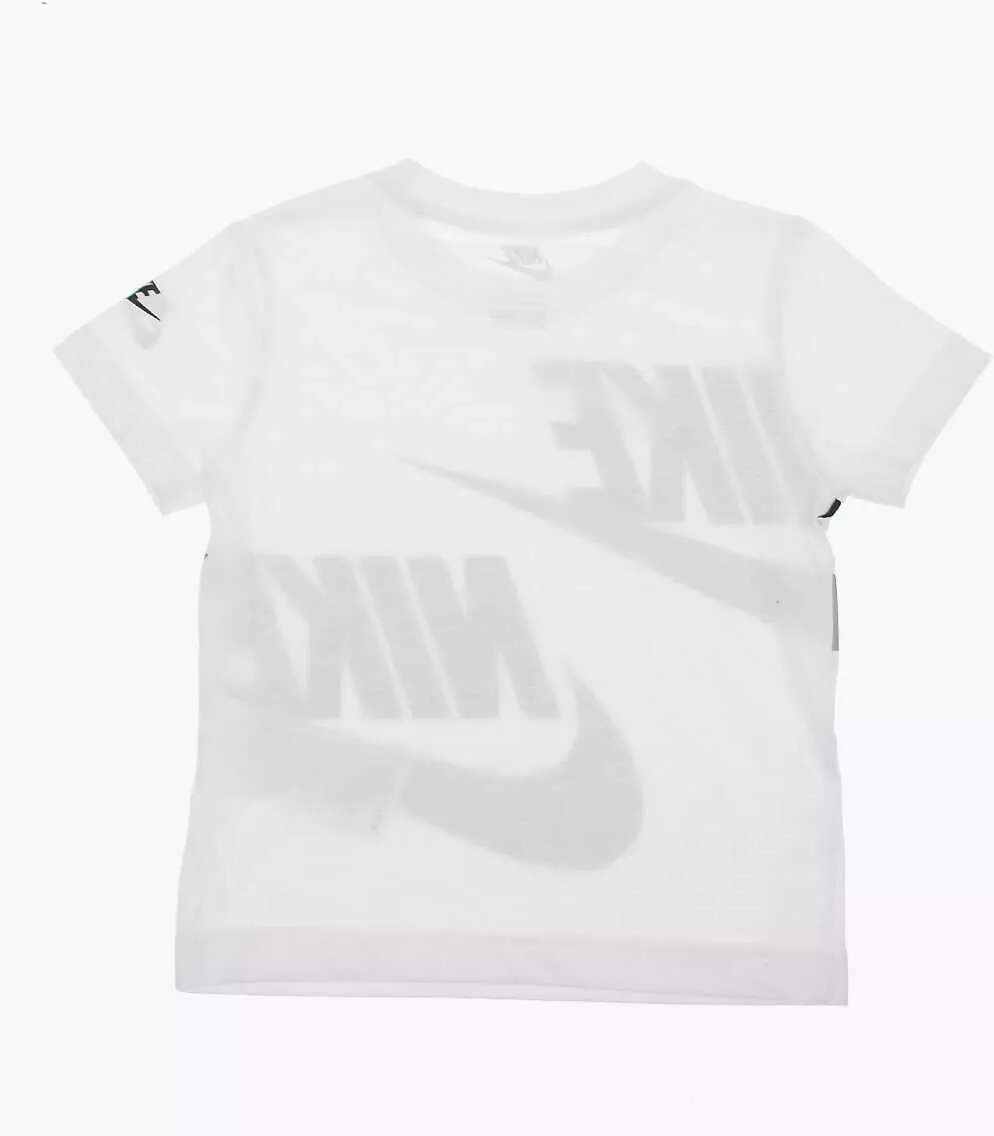 Tricouri Nike Drawstrting Waist Cargo Shorts And Crew-Neck T-Shirt Set White Baieti (BM 16472904) 4