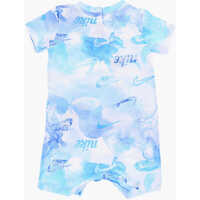Salopete pentru Baieti - Salopete Nike Printed Romper Suit Light Blue Baieti (BM 16472922) - B-mall.ro