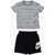 Nike Shorts And All Over Logo Crew-Neck T-Shirt Set Multicolor