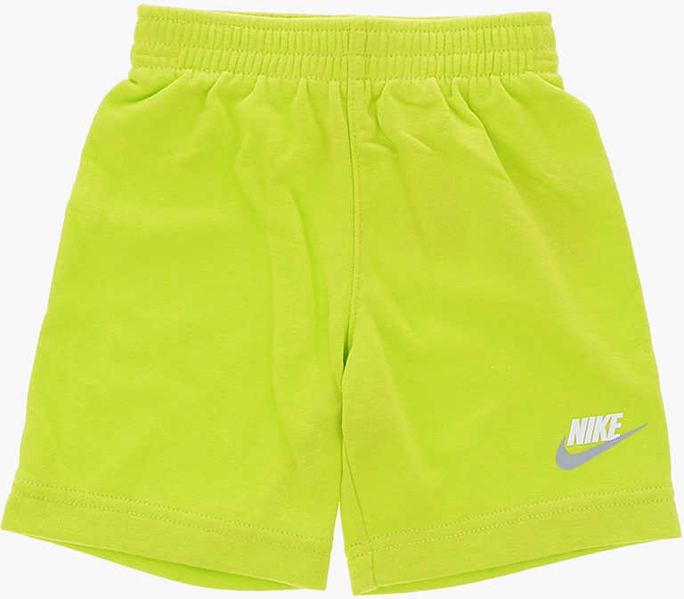 Tricouri Nike Fluo Shorts And Printed T-Shirt Set Green Baieti (BM 16472946) 4