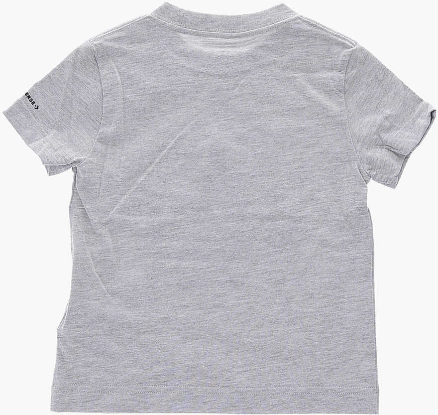 Tricouri Converse All Star Chuck Taylor Shorts And Printed T-Shirt Set Light Blue Baieti (BM 16472952) 3