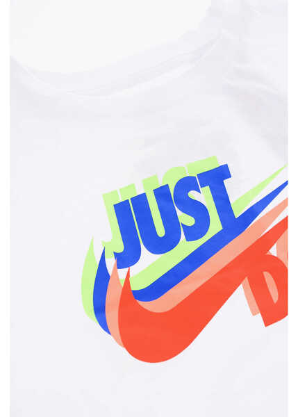 Tricouri Nike Printed T-Shirt And Shorts Set Black & White Baieti (BM 16472955) 3