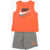 Nike Shorts And Tank Top Set Orange