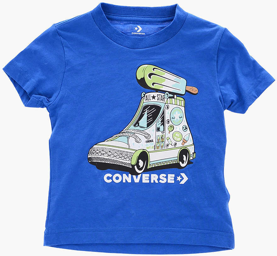 Tricouri Converse All Star Chuck Taylor Printed Shorts And T-Shirt Set Blue Baieti (BM 16472985) 2