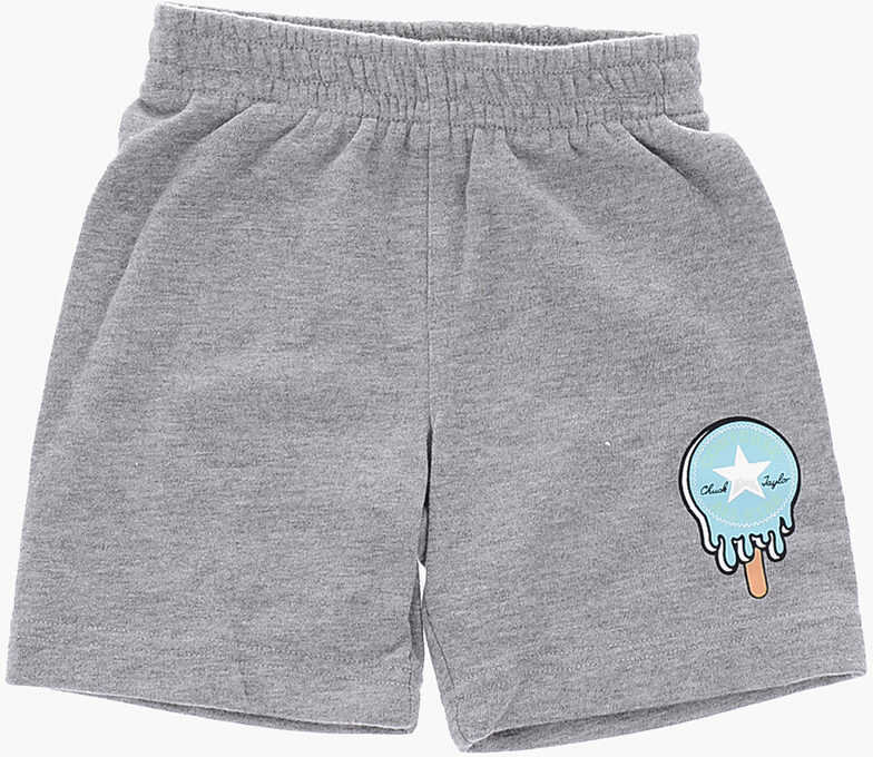 Tricouri Converse All Star Chuck Taylor Printed Shorts And T-Shirt Set Blue Baieti (BM 16472985) 4