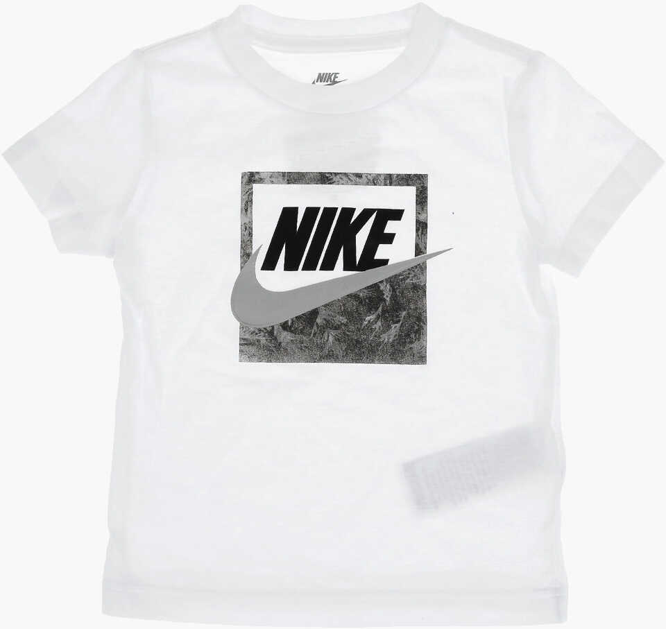 Pantaloni de trening Nike Logo Printed Joggers And T-Shirt Set White Baieti (BM 16472997) 2