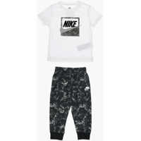 Pantaloni de trening Logo Printed Joggers And T-Shirt Set Baieti