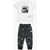 Nike Logo Printed Joggers And T-Shirt Set White