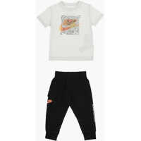 Pantaloni de trening Printed Joggers And T-Shirt Set Baieti