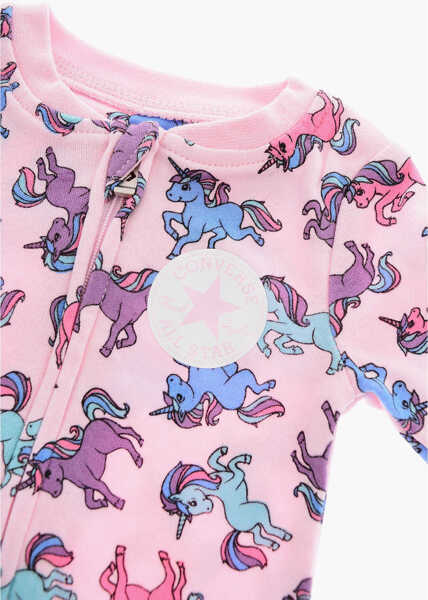 Salopete Converse All Star Chuck Taylor Unicorns Printed Romper Suit With Zip Pink Baieti (BM 16473009) 2
