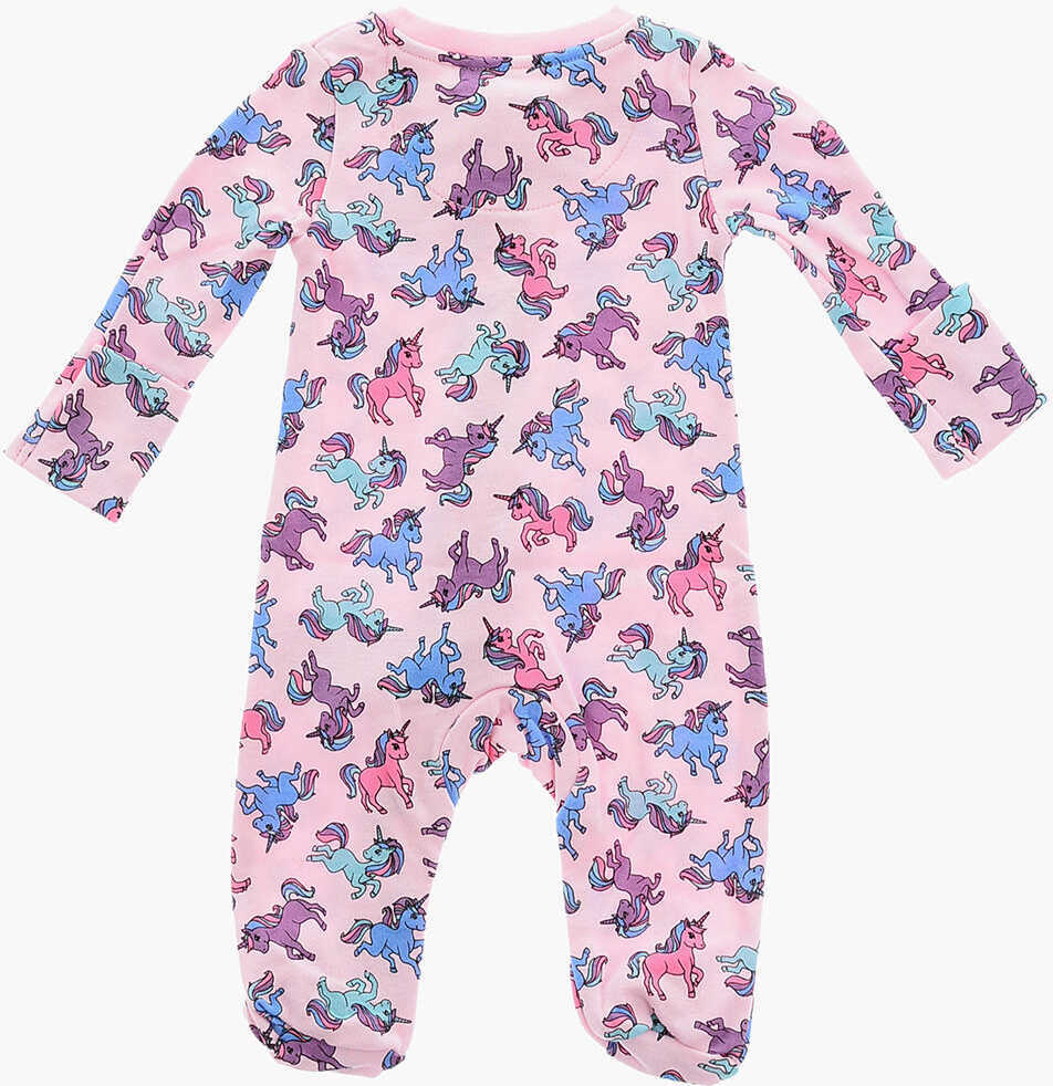 Salopete Converse All Star Chuck Taylor Unicorns Printed Romper Suit With Zip Pink Baieti (BM 16473009) 3