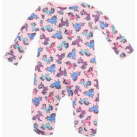 Salopete pentru Baieti - Salopete Converse All Star Chuck Taylor Unicorns Printed Romper Suit With Zip Pink Baieti (BM 16473009) - B-mall.ro