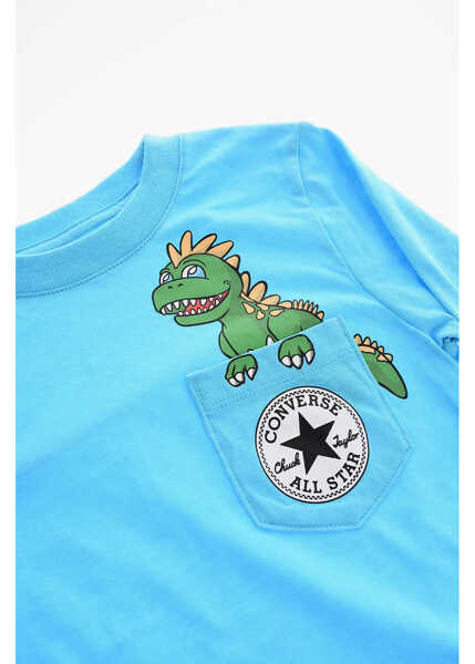 Pantaloni de trening Converse All Star Chuck Taylor Joggers And Breast Pocket T-Shirt Set Light Blue Baieti (BM 16473030) 3