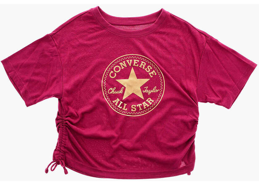 Tricouri Converse All Star Chuck Taylor Logo Printed T-Shirt And Leggings Set Black Baieti (BM 16473045) 2