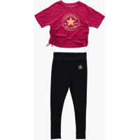Tricouri All Star Chuck Taylor Logo Printed T-Shirt And Leggings Set Baieti