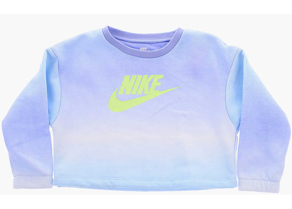 Salopete Nike Brushed Cotton Crewneck Sweatshirt And Leggings Set Light Blue Baieti (BM 16473063) 2