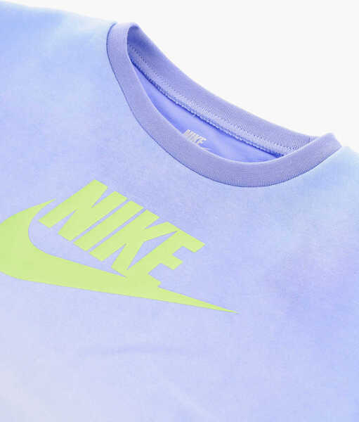 Salopete Nike Brushed Cotton Crewneck Sweatshirt And Leggings Set Light Blue Baieti (BM 16473063) 3