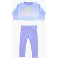 Salopete Brushed Cotton Crewneck Sweatshirt And Leggings Set Baieti