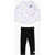 Nike All Over Logoed Printed Long Sleeve T-Shirt And Leggings Set Black & White