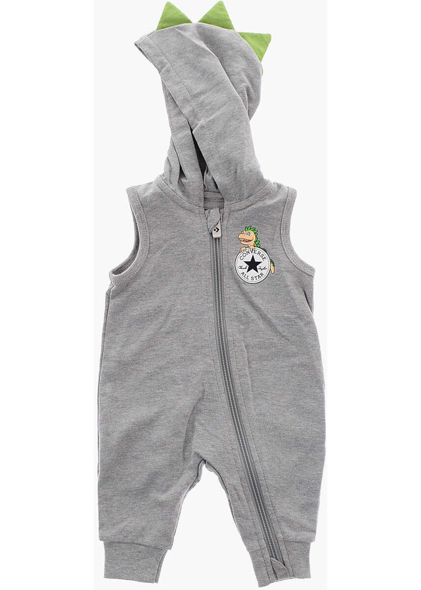 Salopete Converse All Star Chuck Taylor Printed Body And Hooded Romper Suit Se Multicolor Baieti (BM 16473081) 2