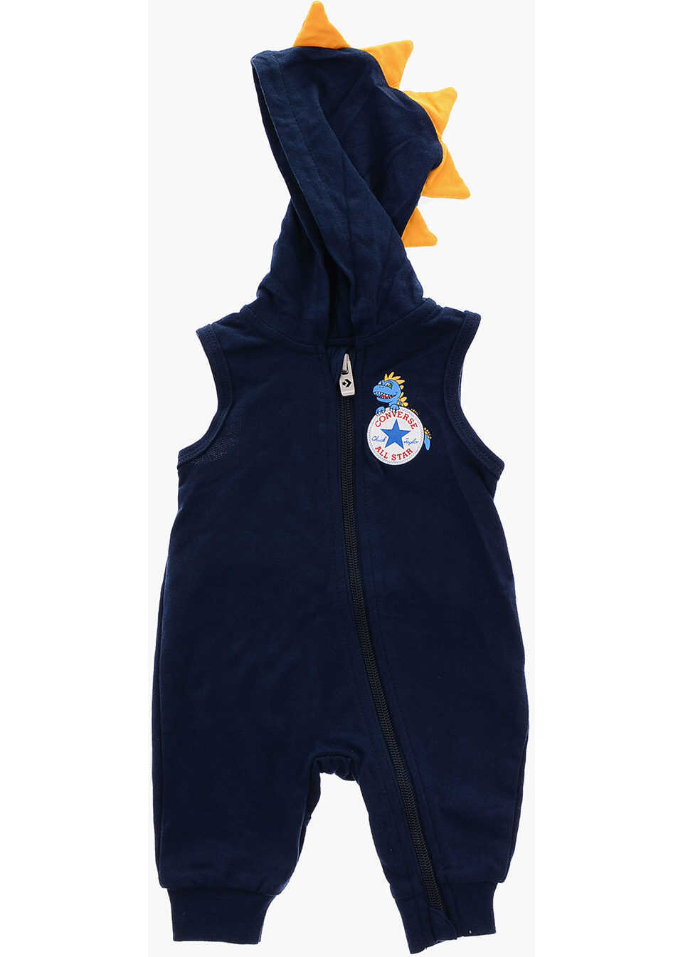 Salopete Converse All Star Chuck Taylor Printed Bodysuit And Hooded Romper Sui Blue Baieti (BM 16473084) 2