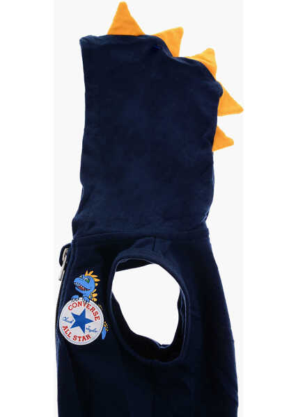 Salopete Converse All Star Chuck Taylor Printed Bodysuit And Hooded Romper Sui Blue Baieti (BM 16473084) 4