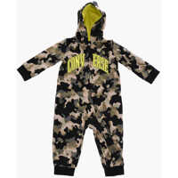 Salopete Camouflage Hooded Romper Suit Baieti
