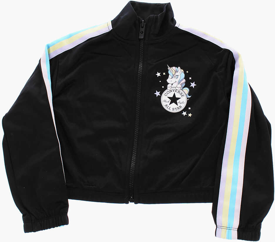 Pantaloni de trening Converse All Star Chuck Taylor Side Bades Sweatshirt And Joggers Set Black Baieti (BM 16473099) 2