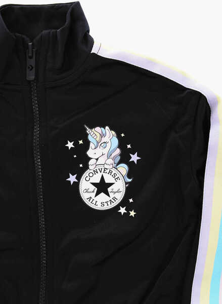 Pantaloni de trening Converse All Star Chuck Taylor Side Bades Sweatshirt And Joggers Set Black Baieti (BM 16473099) 3