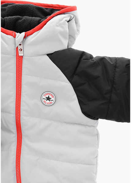 Salopete Converse All Star Chuck Taylor Padded Snow Suit With Hood Black Baieti (BM 16473102) 2