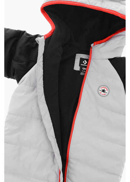 Salopete Converse All Star Chuck Taylor Padded Snow Suit With Hood Black Baieti (BM 16473102) 4