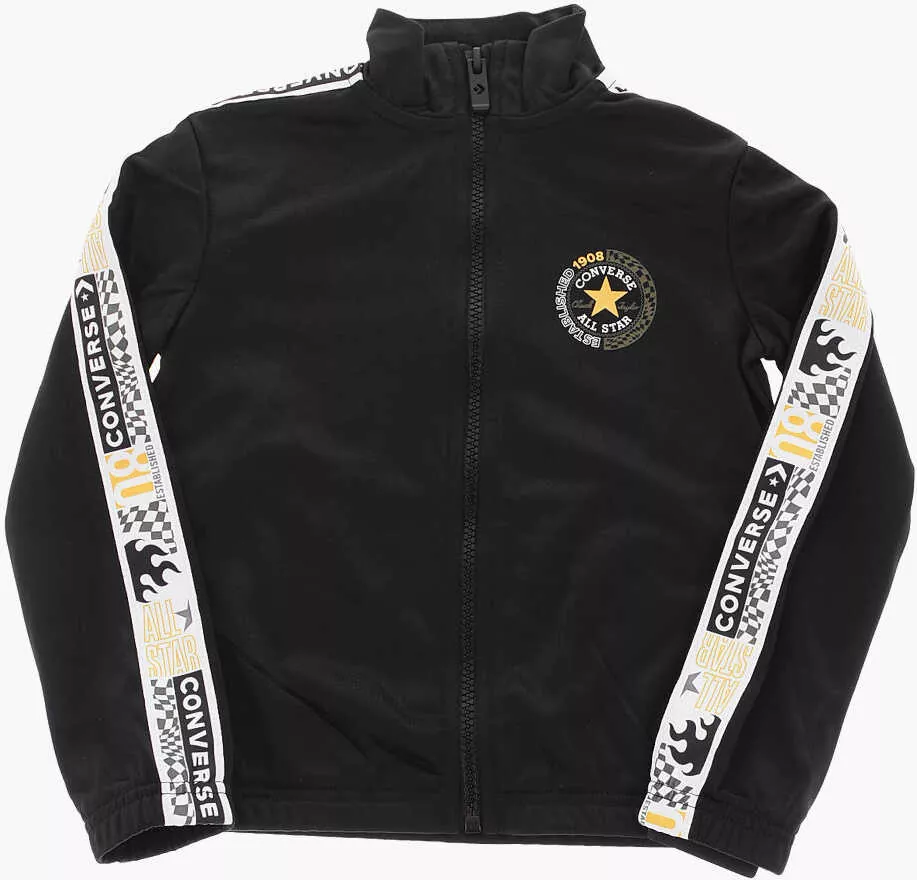 Pantaloni de trening Converse All Star Chuck Taylor Logoed Side Band Joggers And Sweatshir Black Baieti (BM 16473105) 2