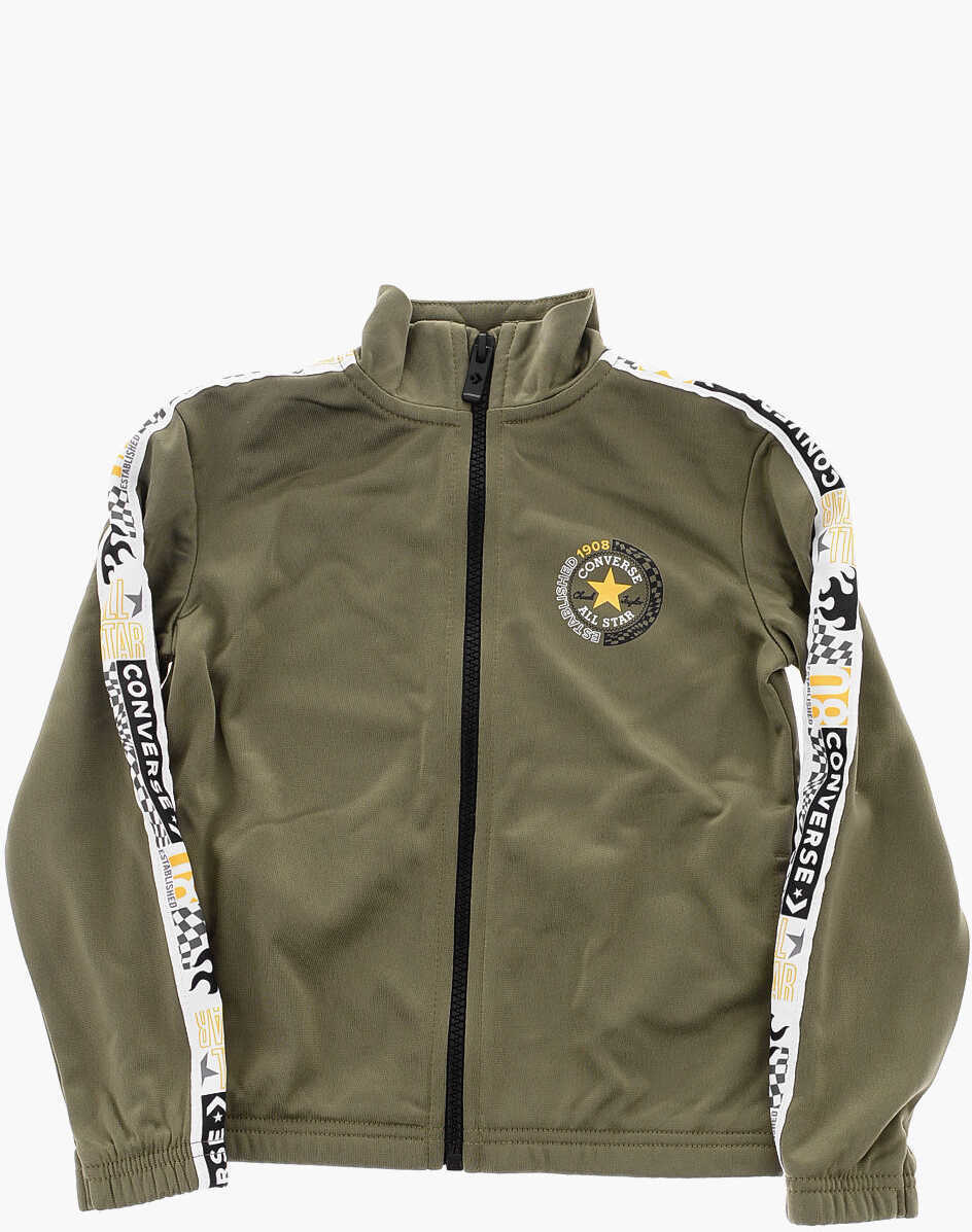 Pantaloni de trening Converse All Star Chuck Taylor Logoed Side Band Joggers And Sweatshir Military Green Baieti (BM 16473108) 2