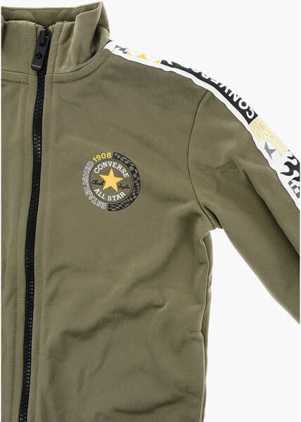 Pantaloni de trening Converse All Star Chuck Taylor Logoed Side Band Joggers And Sweatshir Military Green Baieti (BM 16473108) 3