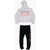 Converse All Star Embossed Glitter Jeggings And T-Shirt With Hood Set Black