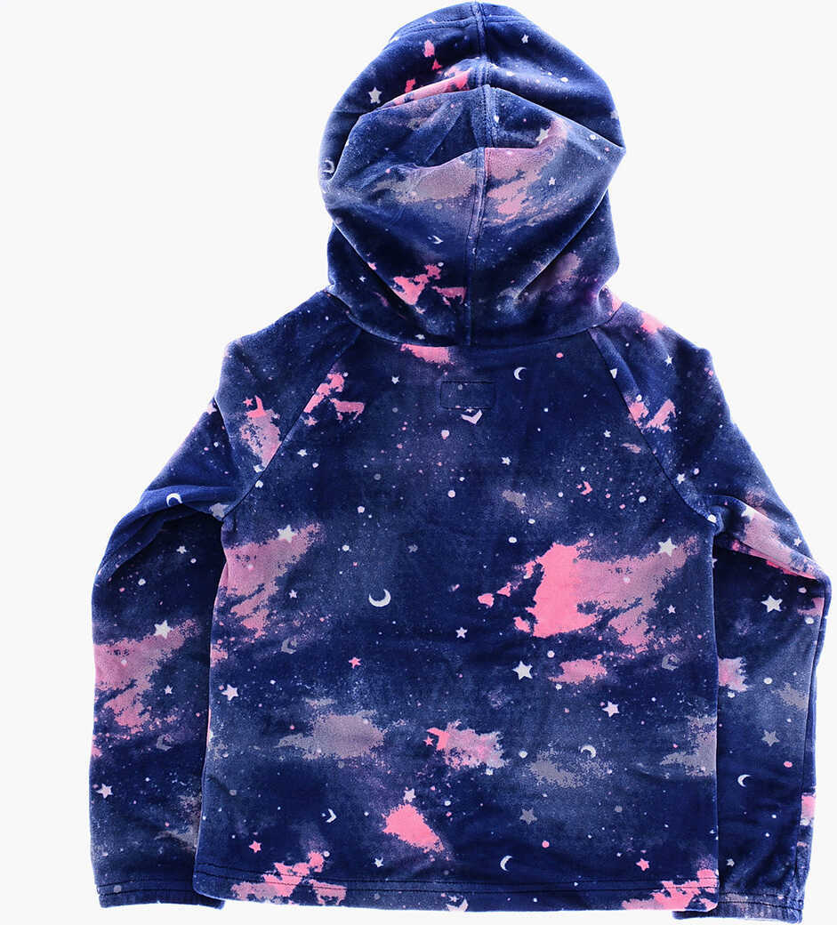 Cravate Converse All Star Chuck Taylor Velour Tie Dye Effect Sweatshirt And L Blue Baieti (BM 16473147) 4