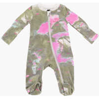 Salopete Tie-Dye Effect Romper Suit With Zip Closure Baieti