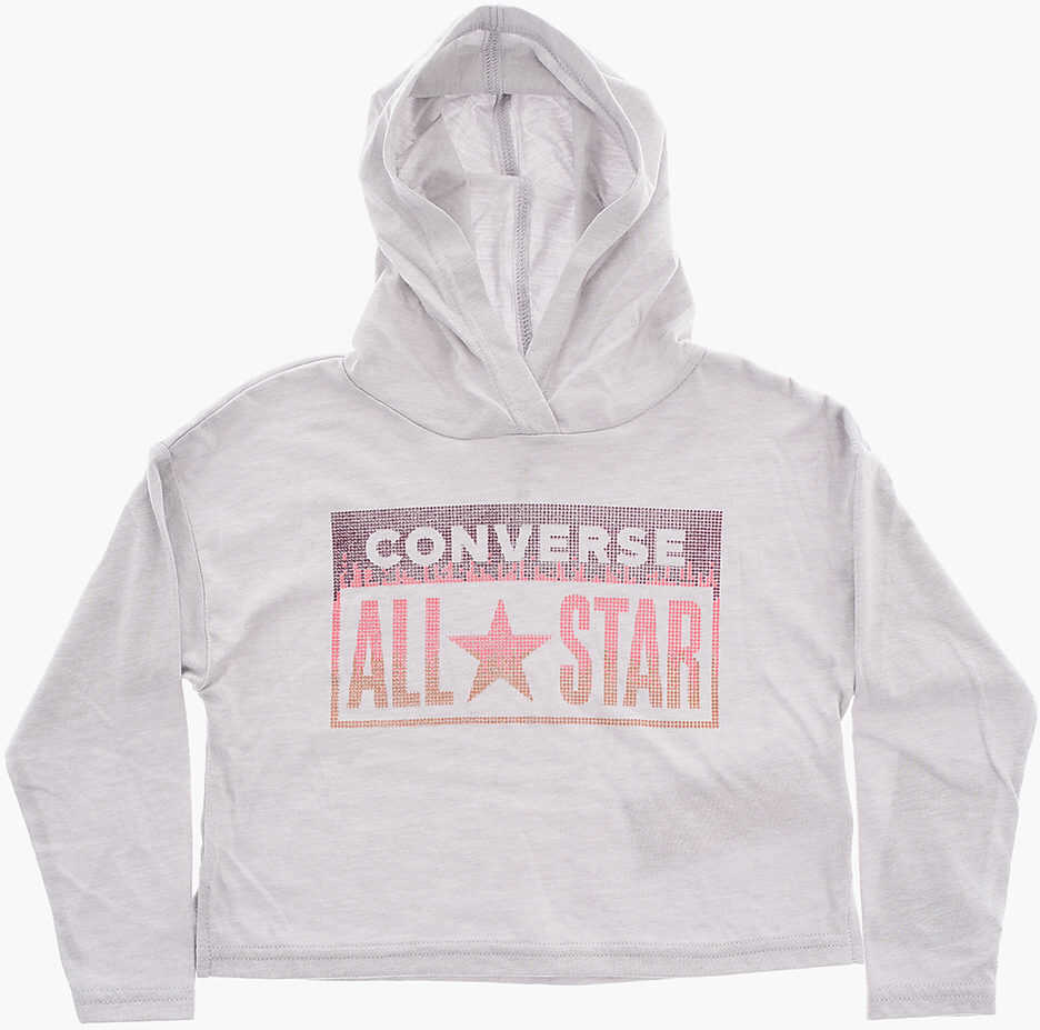 Salopete Converse All Star Leggings And Lightweight Sweatshirt With Rhinestone Black Baieti (BM 16473156) 2