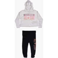 Salopete All Star Leggings And Lightweight Sweatshirt With Rhinestone Baieti