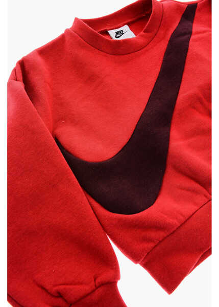 Pantaloni de trening Nike Oversized Joggers And Crew-Necjk Sweatshirt Swoosh Essentia Red Baieti (BM 16473162) 3