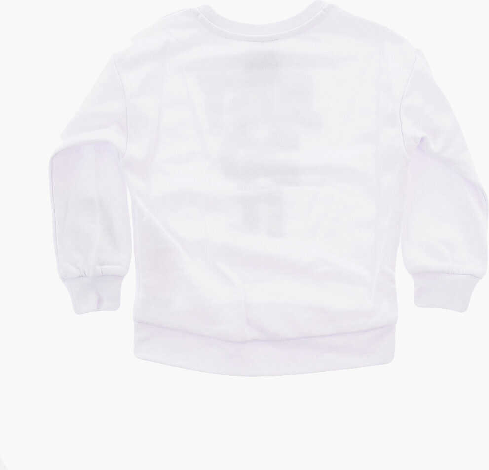 Salopete Nike Golden Logo Leggings And Crew-Neck Sweatshirt Set Black & White Baieti (BM 16473165) 4