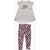 Nike Animal Pattered Leggings And T-Shirt Set Gray