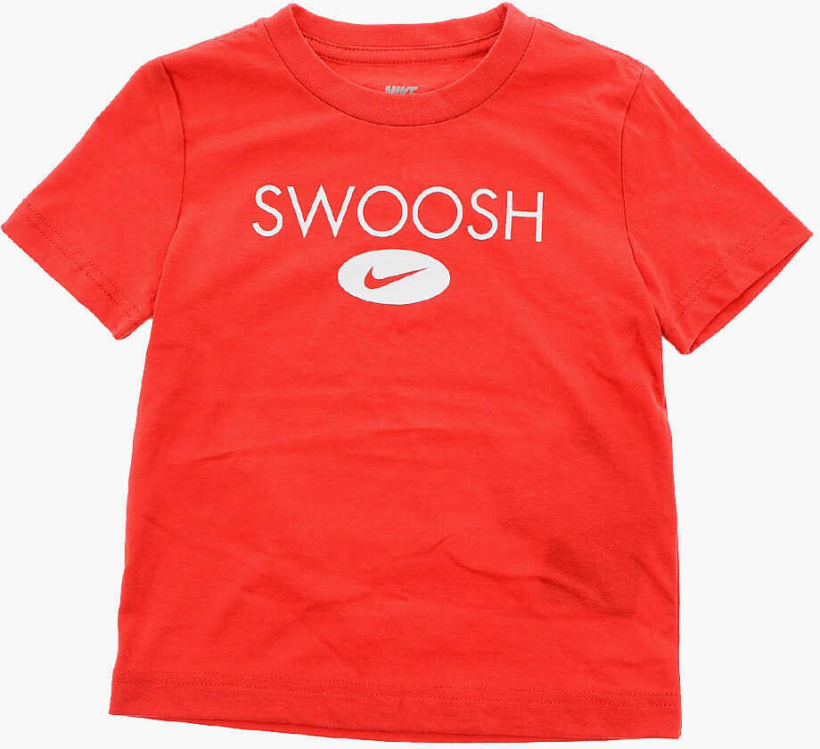 Tricouri Nike Contrasting Logo Shorts Swoosh And T-Shirt Set Red Baieti (BM 16473177) 2