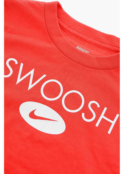 Tricouri Nike Contrasting Logo Shorts Swoosh And T-Shirt Set Red Baieti (BM 16473177) 3