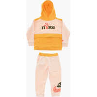 Pantaloni de trening Joggers And Embossed Logo Sweatshirt Set Baieti