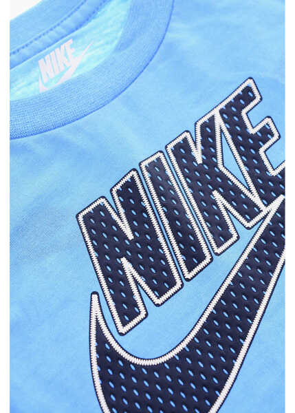 Tricouri Nike Crew-Neck T-Shirt And Drawstring Waist Shorts Set Blue Baieti (BM 16473207) 3