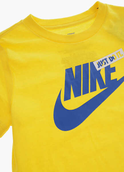 Tricouri Nike Fleeced Cotton Shorts And T-Shirt Set Blue Baieti (BM 16473222) 3