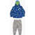 Converse All Star Chuck Taylor All-Over Logo Hoodie And Joggers Set Blue