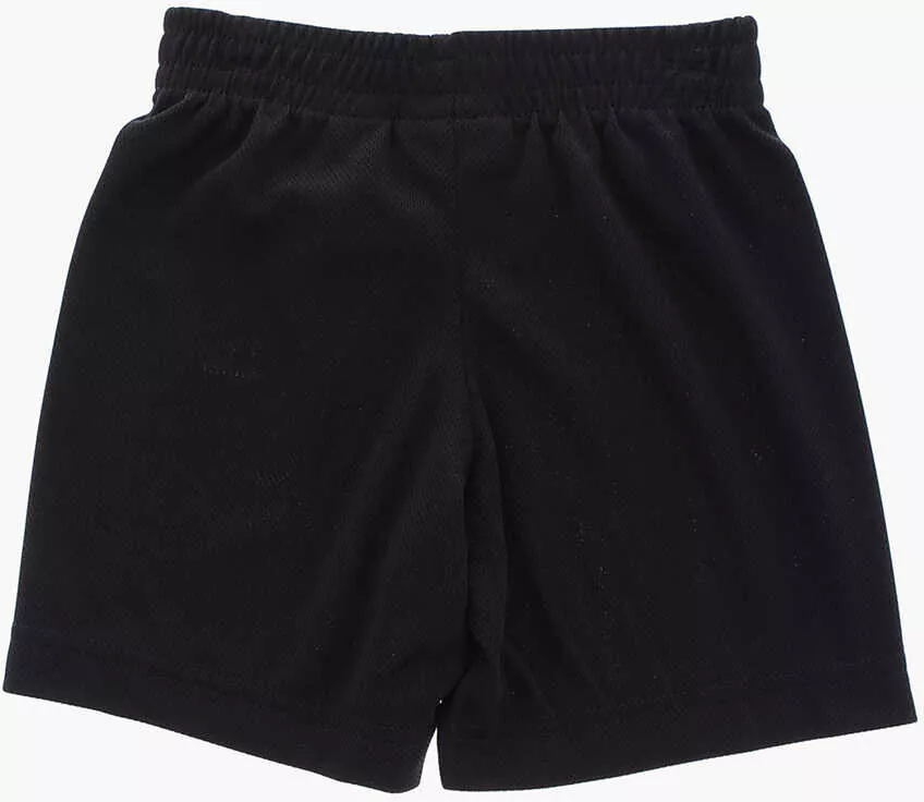 Tricouri Converse All Star Chuck Taylor Mesh Shorts And All-Over Logo T-Shirt Black Baieti (BM 16473237) 4